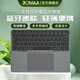 JOMAA無(wú)線(xiàn)藍牙觸控鍵盤(pán)皮套筆記本電腦平板通用辦公輕薄便攜多手勢觸控金屬軸承靜音按鍵 黑色觸控