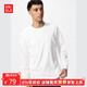 優(yōu)衣庫【狂歡價(jià)】男裝女裝柔軟圓領(lǐng)T恤/休閑長(cháng)袖上衣479783 00 白色 L /175/100A