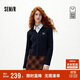 森馬（Semir）商場(chǎng)同款|森柔針織開(kāi)衫女冬季襯衫領(lǐng)假兩件2025毛衫101725107022