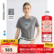 朗姿2025年夏季新款打底衫修身T恤白色內搭上衣女氣質(zhì)短袖設計感 中灰色 M