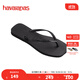 havaianas哈唯納Square方頭女士海邊沙灘人字拖時(shí)尚外穿海灘拖鞋 0090-火耀黑 37 37/38巴西碼