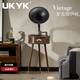 UKYK柏林之聲音效復古留聲機藍牙音響家用裝飾擺件黑膠唱片機生日禮物 1806深胡桃色+黑色喇叭+低音炮+ 全新經(jīng)典英文唱片