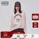 Teenie Weenie小熊女裝毛衣2025夏季新款圓領(lǐng)印花休閑戶(hù)外輕薄罩衫 淺粉色 S
