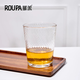 羅派鋼化玻璃彩色水杯茶杯客房漱口杯蜂巢款灰色琥珀色藍色幻彩280ml 蜂巢透明
