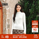 森馬（Semir）長(cháng)袖T恤女半高領(lǐng)吸濕發(fā)熱抗菌2024冬緊身抓絨打底衫109724101001