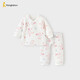 童泰（TONGTAI）寶寶套裝秋冬季純棉保暖嬰兒衣服內衣男童女童上衣褲子粉色66cm