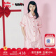 野獸派家居（tbh）三麗鷗Hello Kitty天絲棉家居服套裝軟棉棉四季條紋睡衣 短款   M