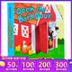 英文原版 Open The Barn Door Find a Cow 農(nóng)場動物認知擬聲詞趣味手掌翻翻書 0-3歲幼兒親子啟蒙早教讀物 綠山墻