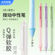 點(diǎn)石制筆 指間溫柔按動(dòng)中性筆高顏值0.5mm雙珠子彈頭速干黑筆軟膠軟握學(xué)生作業(yè)刷題筆辦公簽字筆 5支裝