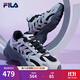 FILA斐樂(lè )女鞋休閑鞋魚(yú)刺二代老爹鞋運動(dòng)鞋增高厚底慢跑鞋SOFIA Ⅱ 黑/南極灰-BA 37.5