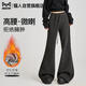 貓人美式運動(dòng)褲女2025新款秋冬加厚直筒寬松休閑衛褲闊腿褲子