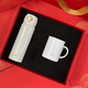 膳魔師保溫杯禮盒高檔商務(wù)辦公禮品男女送禮馬克杯水杯套裝團購 白色保溫杯+白色馬克杯+紅色禮盒