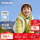 巴拉巴拉（BALABALA）童裝兒童羽絨服兩件套男童女童寶寶冬裝連帽外套 綠白色調00341 120 充絨量40g