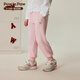 PawinPaw卡通小熊童裝春秋男女童針織褲舒適百搭休閑褲 Pink粉紅色/25 130