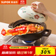 蘇泊爾（SUPOR）砂鍋陶瓷煲家用煲湯鍋燉鍋煲仔飯砂煲耐高溫燃氣明火專(zhuān)用 【菜煲煲】2-3人海鮮煲 2L
