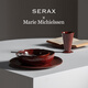 SERAX比利時(shí)Serax LA MERE紅色餐具陶瓷西餐盤(pán)家用盤(pán)子高腳盤(pán)圓盤(pán)新年 深盤(pán)/威尼斯紅 23cm