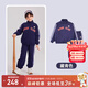 PawinPaw小熊童裝春秋季男女童運動(dòng)衛衣套裝兒童衛衣衛褲 藏青色/59 110