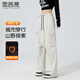 雪茜曼大口袋工裝褲女2025年冬季加絨設計感兩穿戶(hù)外登山傘兵褲