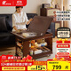 睿帆實(shí)木可移動(dòng)茶幾客廳沙發(fā)邊幾小戶(hù)型折疊邊柜餐桌兩用多功能小推車(chē)