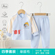 糖貝新生嬰兒衣服寶寶分體套裝純棉春秋無(wú)骨長(cháng)袖秋衣秋褲A類(lèi)家居服 藍色小狗【純棉套裝】-四季款 80 cm（9-12個(gè)月） 19-22斤