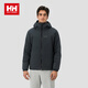 HELLY HANSEN, HH海麗漢森h(huán)h冬男款基礎戶(hù)外都市日常保暖鴨絨短款羽絨服 深灰色 M