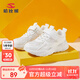 哈比熊童鞋夏季單網(wǎng)小白鞋兒童運動(dòng)鞋透氣男童鞋GU7577 白色33碼