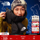 北面（The North Face）羽絨圍巾Nuptse情侶款700蓬鵝絨填充戶(hù)外舒適保暖新款|89WJ JK3/宇宙黑 OS