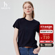 HAZZYS哈吉斯女裝 2025夏季新款女士經(jīng)典大狗圖案短袖T恤女ASTSE0CBE52 藏青色NV XL (170/92A 42)