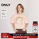 ONLY2025秋季新款休閑舒適純棉圓領(lǐng)寬松顯瘦短袖T恤女|125101035 C12 蜜桃粉色 L (170) 88A