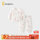 童泰秋冬0-3個(gè)月嬰兒男女內衣套裝TS33D504-DS 粉色 59 