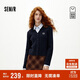 森馬（Semir）商場(chǎng)同款|森柔針織開衫女冬季襯衫領(lǐng)假兩件2025毛衫101725107022