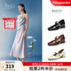 百思圖【月光寶石】2025春季商場(chǎng)新款通勤瑪麗珍鞋女單鞋B1135AQ5 米色 35