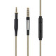 Earmax 適用于akg K450 K451 K452 Q460 K480線(xiàn)控鍍銀 耳機線(xiàn) 升級線(xiàn) 直插線(xiàn)控帶麥 灰色