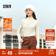 森馬（Semir）長(cháng)袖T恤女冬半高領(lǐng)發(fā)熱抑菌純色修身上衣顯瘦打底衫101724101005