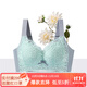 潤微茶肌抑菌內衣女秋冬大胸顯小胸收副乳防下垂薄款7號杯文胸罩 云庭玉立(茶肌無(wú)痕版)冰青藍 75B