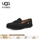 UGG春季女士休閑舒適純色平底樂(lè )福鞋雙鞋墊時(shí)尚單鞋豆豆鞋1147350 BLK | 黑色 37