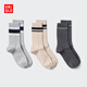 優(yōu)衣庫女裝襪子/3雙裝26春夏新款482729 03 灰色 M /L/24～26 cm