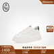 ASH【明星同款】新款I(lǐng)MPULS松糕增高休閑鞋運(yùn)動(dòng)板鞋真皮厚底小白鞋潮 白黑色 37