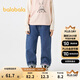 巴拉巴拉童裝女童長(cháng)褲兒童牛仔褲秋褲子繡花201324108003