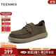 天美意男鞋商場(chǎng)同款百搭系帶休閑通勤男皮鞋工裝鞋25新款 綠色 42