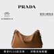 PRADA/普拉達【禮物】女士Prada Aimée大號牛皮革單肩包手提包 焦糖色