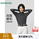 熱風(fēng)【商場(chǎng)同款】女打底衫上衣2025年冬季新款半高領(lǐng)舒適修身內搭上衣 52深灰 L