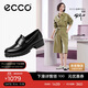 愛(ài)步（ECCO）樂(lè )福鞋女 經(jīng)典厚底百搭英倫風(fēng)皮鞋 摩登女鞋490013 黑色37