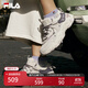 FILA 斐樂官方女鞋F(xiàn)LUID 5貓爪休閑鞋時(shí)尚復(fù)古運(yùn)動(dòng)鞋女鞋 奶白/浪漫紫-GO 37.5