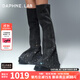 DAPHNE LAB程瀟陳粒同款DaphneLabxDIDU方糖過(guò)膝靴聯(lián)名時(shí)裝周秀款褲管靴子女 牛仔水鉆款 【小褲管】 37