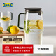 宜家（IKEA）SKINNFISK 斯基菲斯 附蓋罐 1.2 公升 透明玻璃 附蓋水壺1.2升