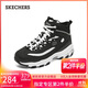 斯凱奇（Skechers）秋冬高幫鞋女厚底松糕保暖舒適百搭167569 BBK全黑色 40 