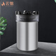 若煙（Ruoyan）帶水箱煙灰缸防飛灰防煙味創(chuàng  )意家用車(chē)載漏斗帶蓋個(gè)性不銹鋼煙缸銀