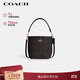 蔻馳（COACH）【品牌直供】女士CITY迷你斜挎水桶包深棕配黑色CT800