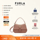 芙拉（FURLA）【同價(jià)11.11】【明星同款】FLOW牛皮迷你女士手提包休閑斜挎包 灰褐色